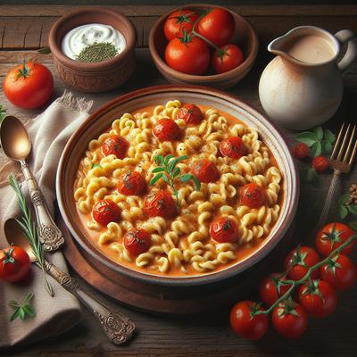 Image of Spaetzle in Herbed Tomato Cream Sauce