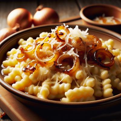 Image of Spaetzle with Gruyre and Caramelized Onions