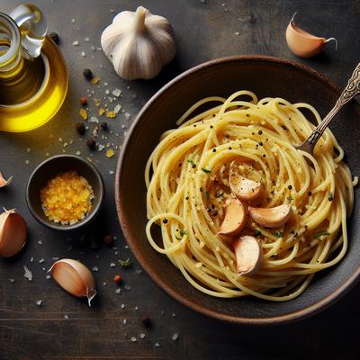 Image of Spaghetti Aglio Olio Spaghetti with Garlic and Oil