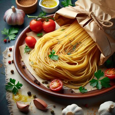 Image of Spaghetti Al Cartoccio Spag Cooked in a Bag