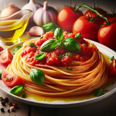 Image of Spaghetti Al Pomodoro Spaghetti with Tomato Sauce