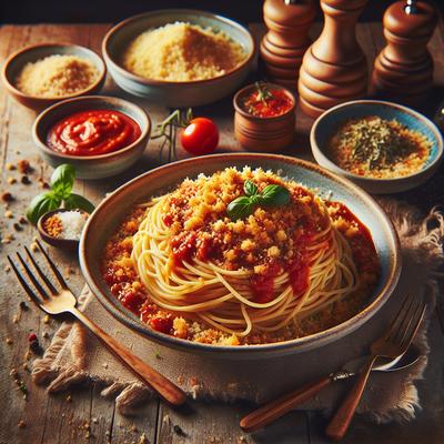 Image of Spaghetti Alla Carrettiera Thin Spaghetti with Breadcrumbs