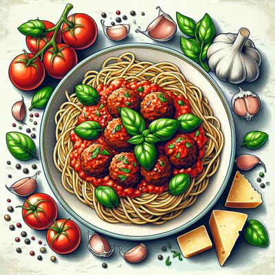 Image of Spaghetti and Meatballs Italian