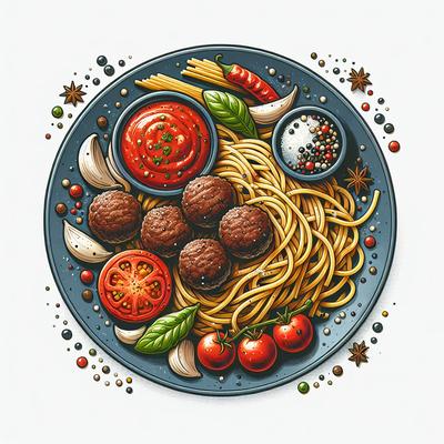 Image of Spaghetti and Venison Meatballs Oamc