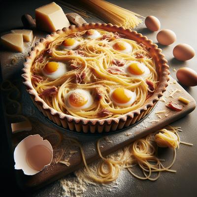 Image of Spaghetti Carbonara Pie