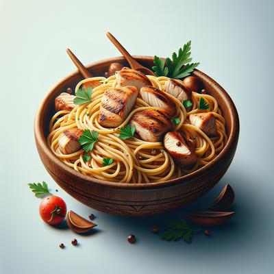 Image of Spaghetti Con Pollo Central American Chicken and Spaghetti