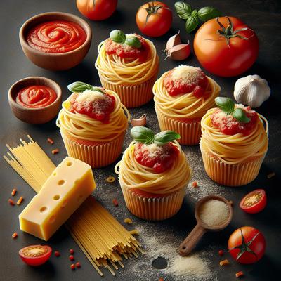 Image of Spaghetti Cupcakes
