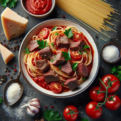 Image of Spaghetti Della Carne Di Cervo Aka Venison Spaghetti