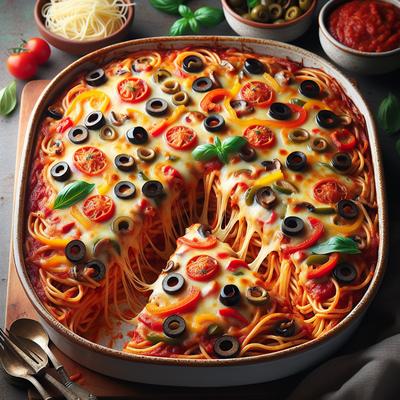 Image of Spaghetti Pizza Casserole