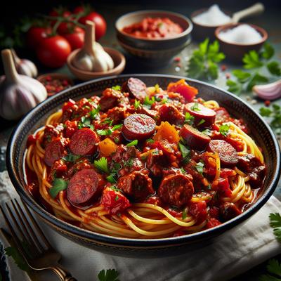 Image of Spaghetti Sauce with Meat and Chorizo