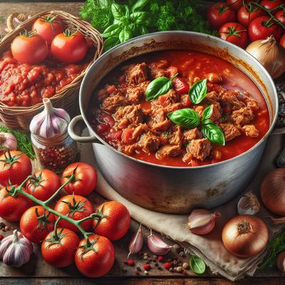 Image of Spaghetti Sauce with Meat for Canning