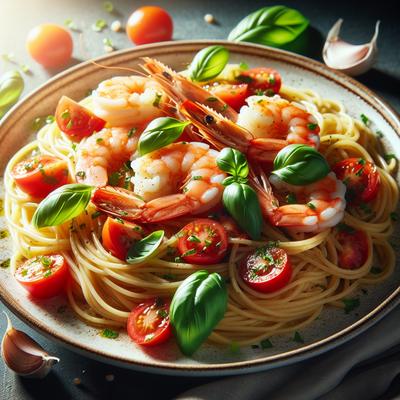 Image of Spaghetti Shrimp Platter