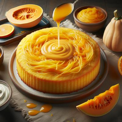 Image of Spaghetti Squash Cake with Orange Cream Cheese Glaze
