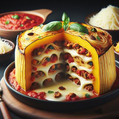 Image of Spaghetti Squash Lasagna No Pasta Noodles