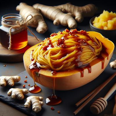 Image of Spaghetti Squash with Honey Ginger Glaze