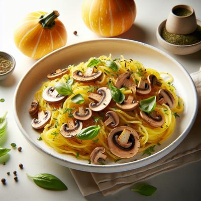 Image of Spaghetti Squash with Mushrooms and Herbs
