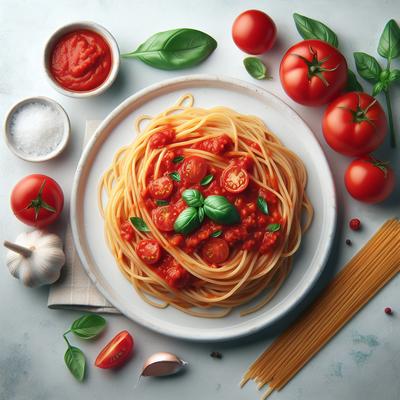 Image of Spaghetti with Authentic Roman Tomato Sauce