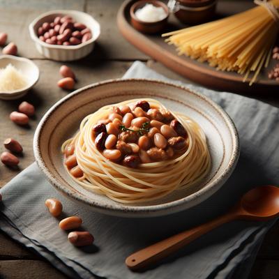 Image of Spaghetti with Bean and Chestnut Sauce