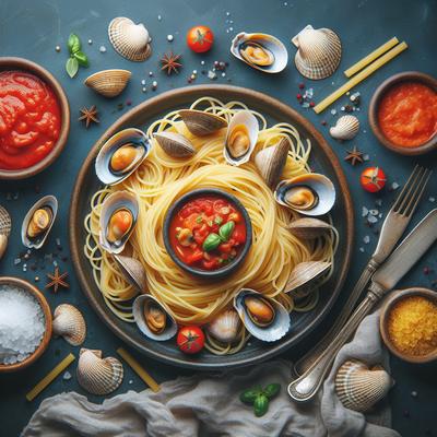 Image of Spaghetti with Brooklyn Red Clam Sauce