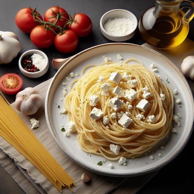 Image of Spaghetti with Feta Cheese
