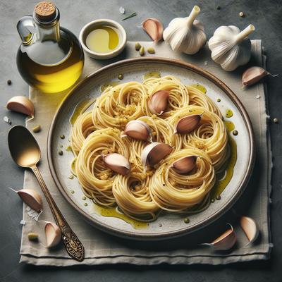 Image of Spaghetti with Garlic Olive Oil