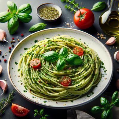 Image of Spaghetti with Herb Sauce