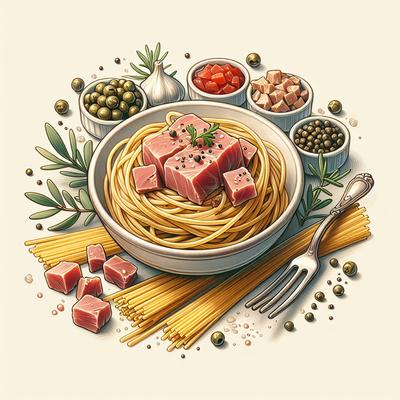 Image of Spaghetti with Italian Tuna Capers