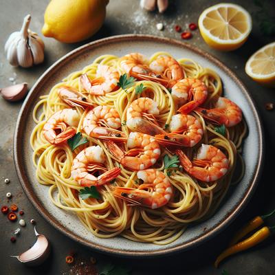 Image of Spaghetti with Lemon Shrimp