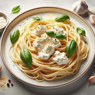 Image of Spaghetti with Ricotta Cheese Sauce