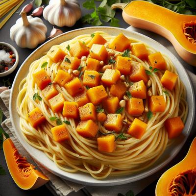 Image of Spaghetti with Roasted Butternut Squash