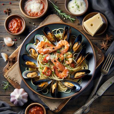 Image of Spaghetti with Seafood Sauce