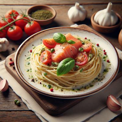 Image of Spaghetti with Smoked Salmon