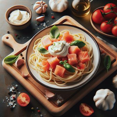 Image of Spaghetti with Smoked Salmon and Mascarpone