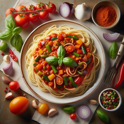 Image of Spaghetti with Vegetarian Bolognaise Sauce