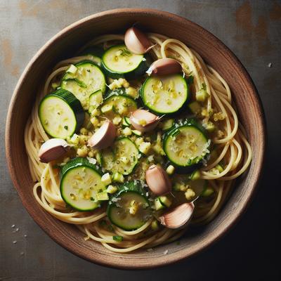 Image of Spaghetti with Zucchini and Garlic