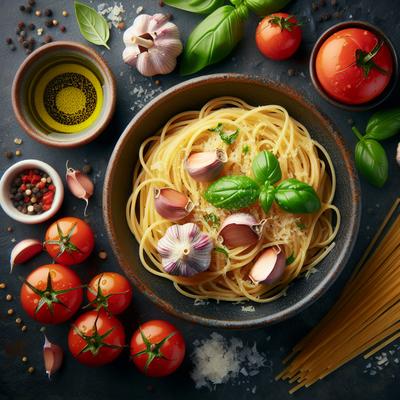 Image of Spaghettini with Roasted Garlic