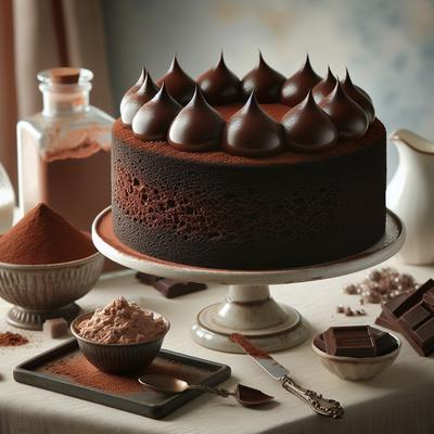 Image of Spago's Chocolate Chiffon Cake