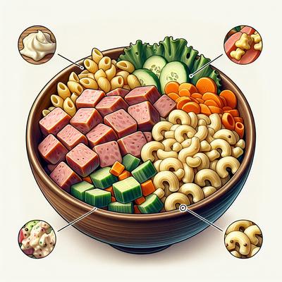 Image of Spam and Macaroni Salad