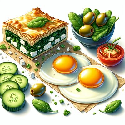 Image of Spanakopita Breakfast Eggs