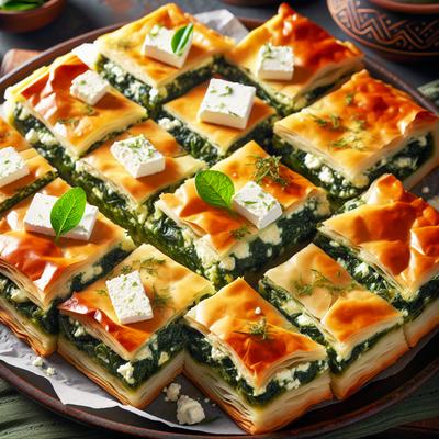 Image of Spanakopita Greek Spinach and Feta Pie