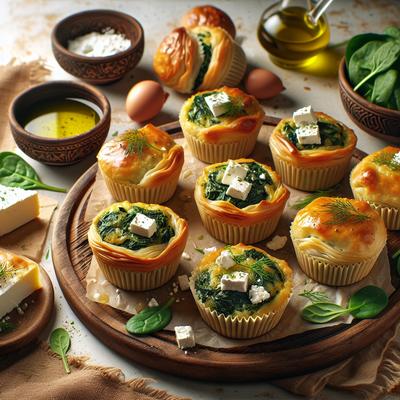 Image of Spanakopita Spinach Pie Muffins