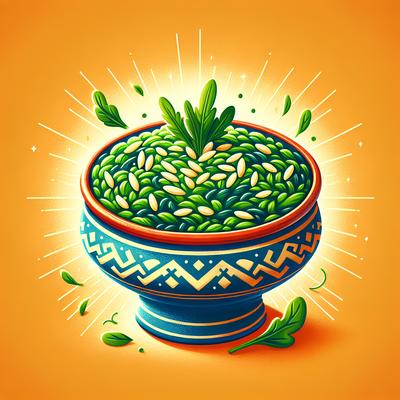 Image of Spanakorizo a Greek Spinach Risotto