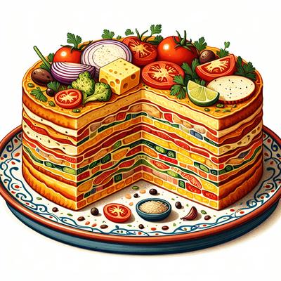 Image of Spanish 7 Layer Casserole a Pantry Recipe