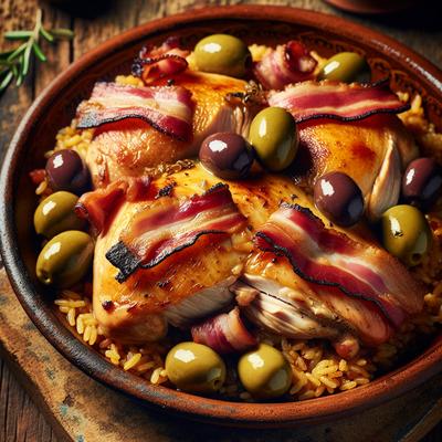 Image of Spanish Chicken with Bacon and Olives