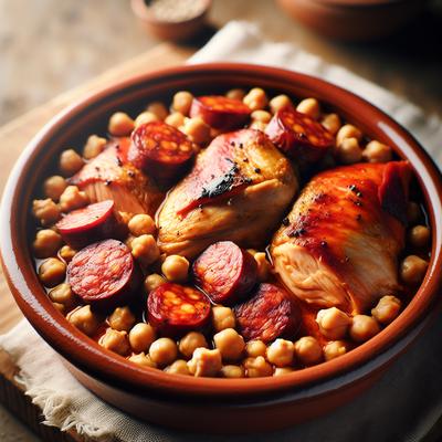 Image of Spanish Chicken with Chorizo and Chickpeas