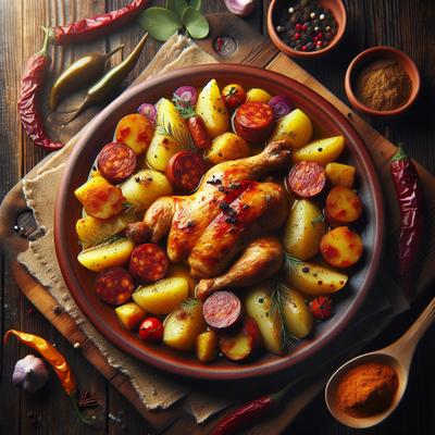 Image of Spanish Chicken with Chorizo and Potatoes