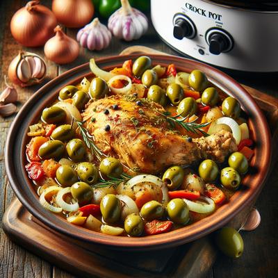 Image of Spanish Chicken with Olives for the Crock Pot