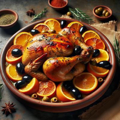 Image of Spanish Chicken with Oranges Olives
