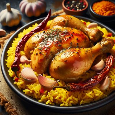 Image of Spanish Chicken with Yellow Rice