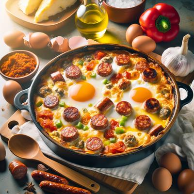 Image of Spanish Comfort Food Egg Sausage Casserole